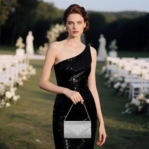 UBORSE Clutch Purses for Women Vegan Leather Evening Bag Formal Envelope Purse Crossbody Shoulder Bag in Kuwait
