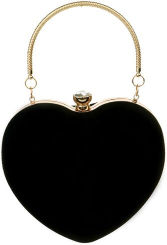 U Scinan Women Heart Shaped Handbag Mini Clutch Chain Purse Chic Shoulder Bag Evening Tote in Saudi Arabia