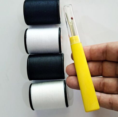 Thai Sawasdee Seam Ripper and Thread Remover Stitch Unpicker Sewing Tool with Comfortable Ergonomic Grip (Red Color), Measures 12.5cm in Length, excluding The Protective Cover. in Saudi Arabia
