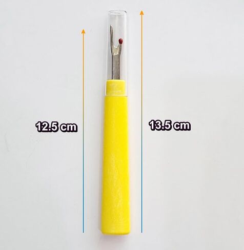 Thai Sawasdee Seam Ripper and Thread Remover Stitch Unpicker Sewing Tool with Comfortable Ergonomic Grip (Red Color), Measures 12.5cm in Length, excluding The Protective Cover. in Saudi Arabia