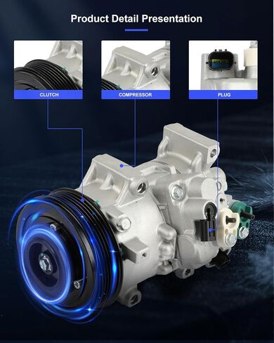 ضاغط ECCPP AC 2011-2014 لـ Toyota Corolla Matrix 1.8L ضاغط تكييف الهواء in Saudi Arabia
