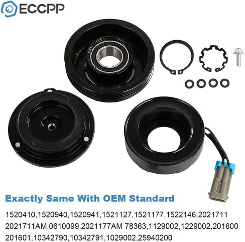 ECCPP A/C Compressor Clutch 2011-2014 ملائمة لكاديلاك إسكاليد 6.2L 2001-2006 FIT لـ GMC Yukon 4.8L AC CLUCT in Saudi Arabia
