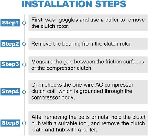 ECCPP A/C Compressor Clutch 2011-2014 ملائمة لكاديلاك إسكاليد 6.2L 2001-2006 FIT لـ GMC Yukon 4.8L AC CLUCT in Saudi Arabia