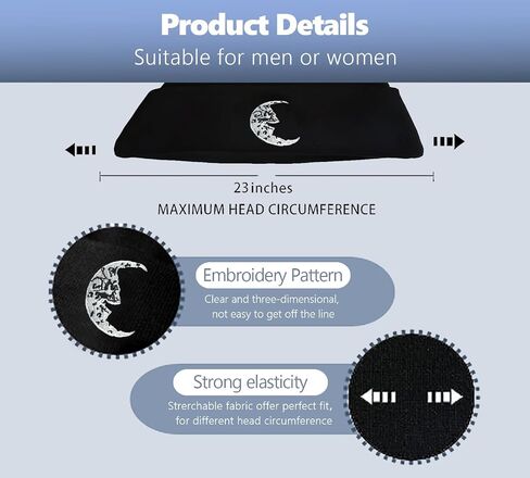 Embroidered Beanie Hats for Men Women, Winter Funny Knit Hat, Stuff Accessories Gifts in Kuwait