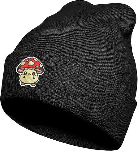 Embroidered Beanie Hats for Men Women, Winter Funny Knit Hat, Stuff Accessories Gifts in Kuwait
