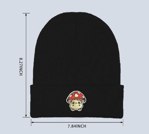 Embroidered Beanie Hats for Men Women, Winter Funny Knit Hat, Stuff Accessories Gifts in Kuwait
