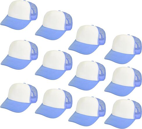 Gelante 12 PCS تسامي القبعات الشاحنة الفارغة - 5 لوحة شبكة Snapback Cap Cap Bulk in Saudi Arabia