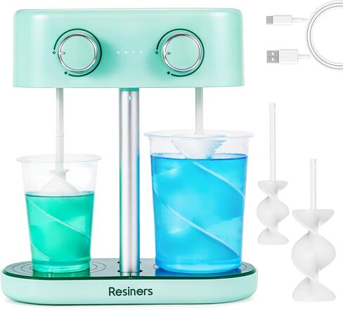 Resiners Resin Mixer Paddles for Auto Resin Mixing, 4pcs Spiral Silicone Paddles, Epoxy Mixer Replacement, Electric Stirrer Drill Attachment for Resin Casting, Silicone, Paint Mixing in Kuwait