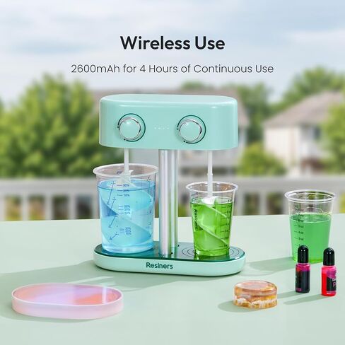 Resiners Resin Mixer Paddles for Auto Resin Mixing, 4pcs Spiral Silicone Paddles, Epoxy Mixer Replacement, Electric Stirrer Drill Attachment for Resin Casting, Silicone, Paint Mixing in Kuwait