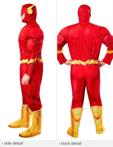 Rubies Men Deluxe The Flash Costume Plezume و Headpiece in Saudi Arabia