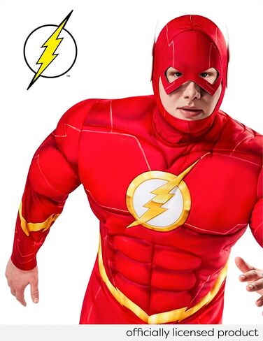 Rubies Men Deluxe The Flash Costume Plezume و Headpiece in Saudi Arabia