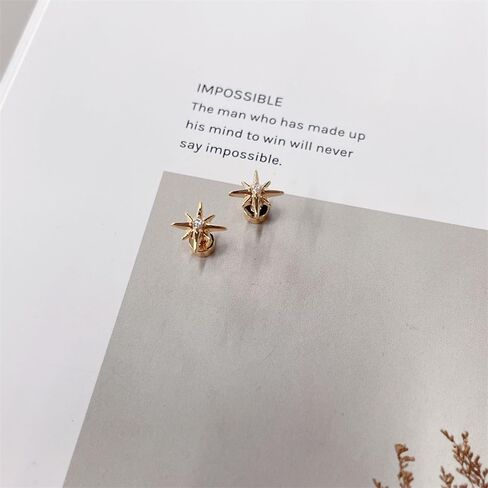 20G Star CZ SCRELT FLAT BACK أقراط مسمار صغيرة للنساء للنساء in Saudi Arabia
