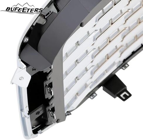 Grille Grille Mesh Grill Fit for 2015 2016 2017 2018 2019 2020 GMC Yukon/Yukon XL ، Denali Style ، Chrome & Silver in Kuwait