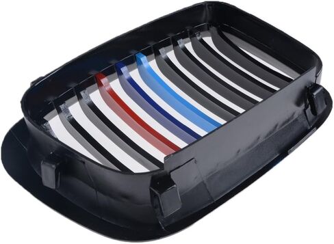 Pair Glossy Black M-Color Kidney Grille Grill Compatible with 1998-2001 BMW E46 316i 318i 320i 323i 325i 328i 330i 4DR Sedan LH RH in Saudi Arabia