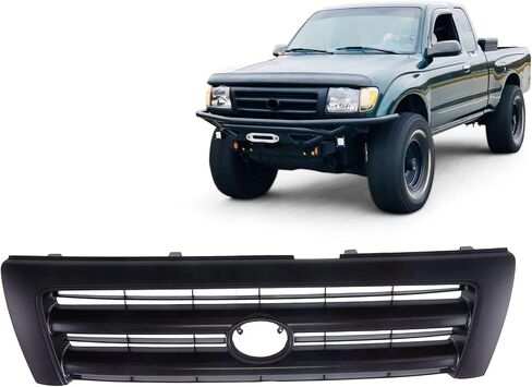 Grille Grille Grill Black Shell مع إدراج أسود متوافق مع Tacoma 1998 1999 2000 Pickup Truck 5310004110C0 TO1200211 in Kuwait