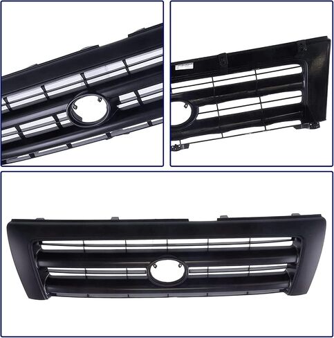 Grille Grille Grill Black Shell مع إدراج أسود متوافق مع Tacoma 1998 1999 2000 Pickup Truck 5310004110C0 TO1200211 in Kuwait