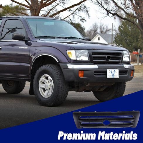 Grille Grille Grill Black Shell مع إدراج أسود متوافق مع Tacoma 1998 1999 2000 Pickup Truck 5310004110C0 TO1200211 in Kuwait