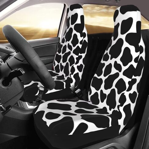 Floral Car Seat Cover Retro Daisy Seat Cushion Auto Bucket Seat Cover Set 2 Pack Hippie Boho Flower Car Front Seat Cushion Elastic Seats Cushion Automotive Seats Covers Accessory, Brown in Kuwait