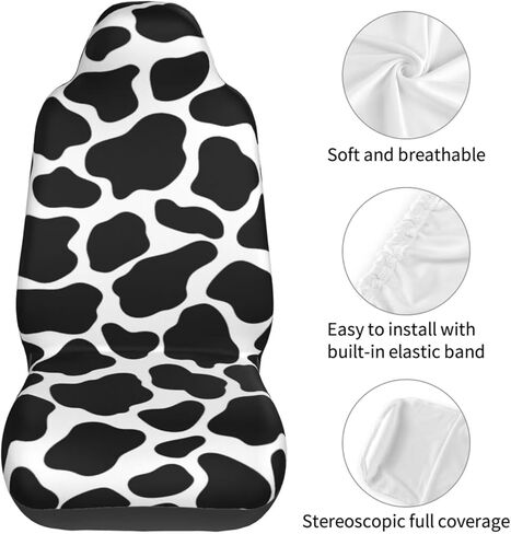 Floral Car Seat Cover Retro Daisy Seat Cushion Auto Bucket Seat Cover Set 2 Pack Hippie Boho Flower Car Front Seat Cushion Elastic Seats Cushion Automotive Seats Covers Accessory, Brown in Kuwait