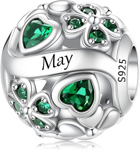 LNQOBU 925 Sterling Silve Luckystone Charm للأساور ، مع سحر عيد ميلاد Zirconia Cubic 5A مدونة قلادة للأساور والقلائد باندورا in Kuwait