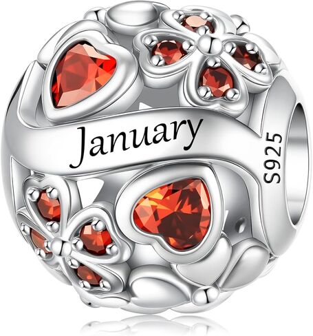 LNQOBU 925 Sterling Silve Luckystone Charm للأساور ، مع سحر عيد ميلاد Zirconia Cubic 5A مدونة قلادة للأساور والقلائد باندورا in Kuwait