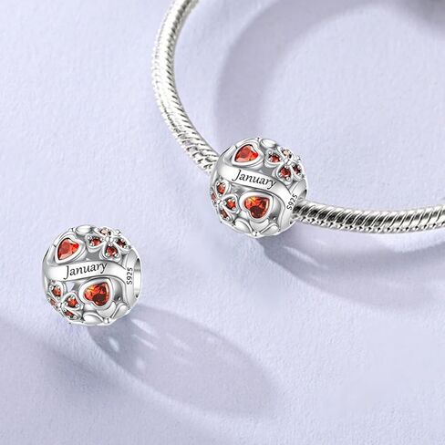 LNQOBU 925 Sterling Silve Luckystone Charm للأساور ، مع سحر عيد ميلاد Zirconia Cubic 5A مدونة قلادة للأساور والقلائد باندورا in Kuwait