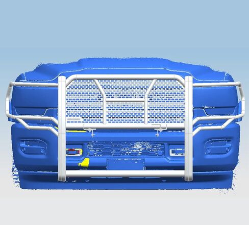 Black Horse RUGGED Heavy Duty Grille Brush Bumper Guard Modular Black Compatible with 2019-2024 Ram 2500|2019-2024 Ram 3500-RU-DORA20-B in Saudi Arabia