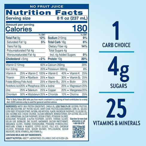 Glucerna Original Nutritional Shake, Diabetic Drink to Support Blood Sugar Management, 10g Protein, 180 Calories, Creamy Strawberry, 8-fl-oz Bottle, 6 Count in Saudi Arabia