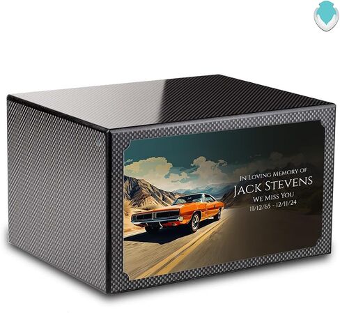 GetUrns Heritage Adult Classic Car Cremation Urn for Human Ashes I Rosewood Funeral Urns for Male and Female I 213lbs in Saudi Arabia