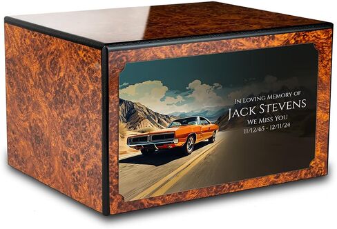 GetUrns Heritage Adult Classic Car Cremation Urn for Human Ashes I Rosewood Funeral Urns for Male and Female I 213lbs in Saudi Arabia