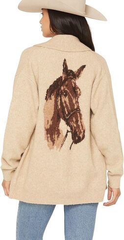 Idyllwind Women's Sparhorse Cardigan Sweater- IWFA25SW43-KHK X- us khaki in Saudi Arabia