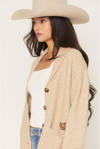 Idyllwind Women's Sparhorse Cardigan Sweater- IWFA25SW43-KHK X- us khaki in Saudi Arabia