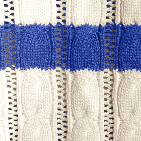 Lands' End Women's Drifter Cable Pointelle Stitch Sweater in Saudi Arabia