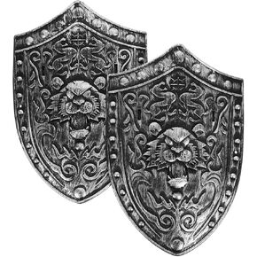 2PCS Kids Blastic Knight Shield ، درع صغير في القرون الوسطى خمر الفارس Cosplay Props Warrior Assume Social Sword Sword للأطفال in Kuwait