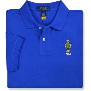 POLO RALPH LAUREN Kids Boys Polo Bear Embroidered Short Sleeve Polo Shirt, in Kuwait