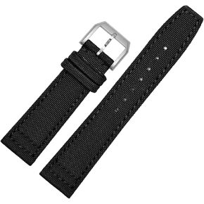 Haolmi-20mm 21mm 22mm لـ IWC Pilot Spitfire Timezone Topgun Strap Green Black Lristwatch Straps Nylon Canvas Watch Band in Kuwait