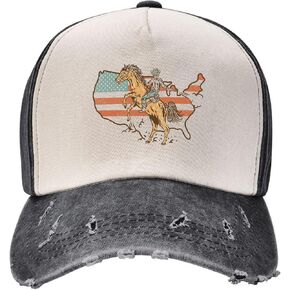 مسابقة سباق الخيول قبعة غرب البلد غسل القطن المتعثرة عتيقة الشاحنة البيسبول كاب كلاسيك قابلة للتعديل in Kuwait