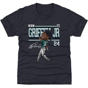 500 Level Ken Griffey Jr. Kids Shirt - Ken Griffey Jr. Seattle Derby Cartoon in Saudi Arabia
