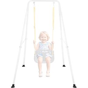 Foldable Swing Stand for Kids, Heavy-Duty Metal Swing Frame for Indoor/Outdoor, Suitable for Most Baby Toddler Swings, Easy to Assemble & Store (Swings Not Included) (Blue) in Kuwait
