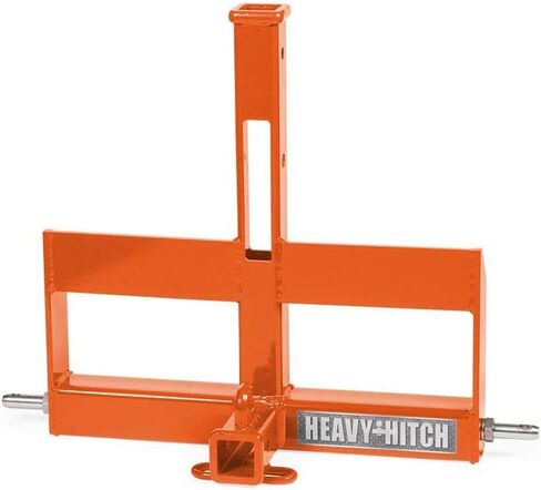 Category 1 Dual Receiver Hitch and Suitcase Weight Bracket for 3 Point Hitch - Offset Bracket - Black in Kuwait
