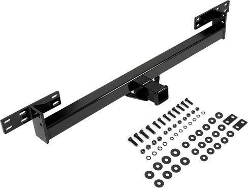 Kojem Trailer Hitch Compatible with 1987-2006 Jeep Wrangler YJ/TJ w/2In Receiver Square Tube Tow Hitch Powder Coated Black Capacity 2,000 LBS in Saudi Arabia