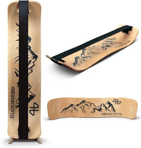 Balance Trainer for Adults - Slackboard Standing Desk Balance Board and Home Workout Equipment, Balance Trainer for Yoga, Strength, Coordination, Concentration - Scandi in Saudi Arabia