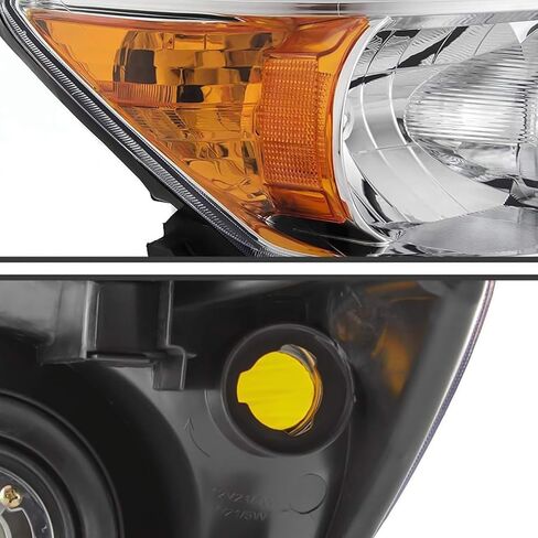 2PCS Headlights Assembly For 2006 2007 2008 Toyota RAV4 Base Limited Sport SUV Headlights Replacement Halogen Chrome Housing Amber Reflector in Kuwait