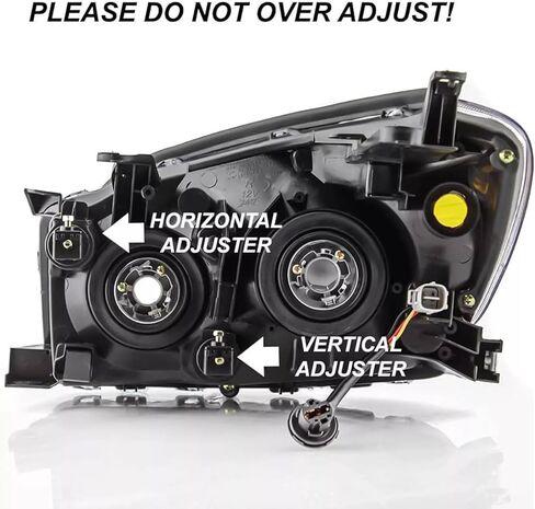 2PCS Headlights Assembly For 2006 2007 2008 Toyota RAV4 Base Limited Sport SUV Headlights Replacement Halogen Chrome Housing Amber Reflector in Kuwait