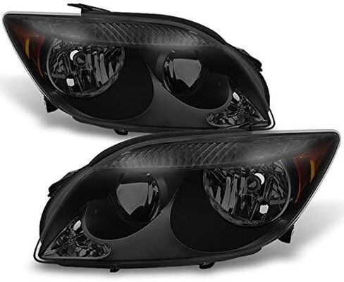 AKKON - For 2005 2006 2007 Scion tC OE Black Style Headlights Housing Head Lamps Replacement - Pair in Kuwait