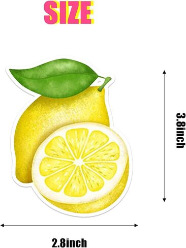 Lemon Car Air Fresheners, Funny Fruity Fruit Air Fresheners Long Lasting Cute Car Mirror Lemon Scented Hanging Decoration Ornaments Gift Interior Accessories for Men Women, 6 Pcs in Saudi Arabia