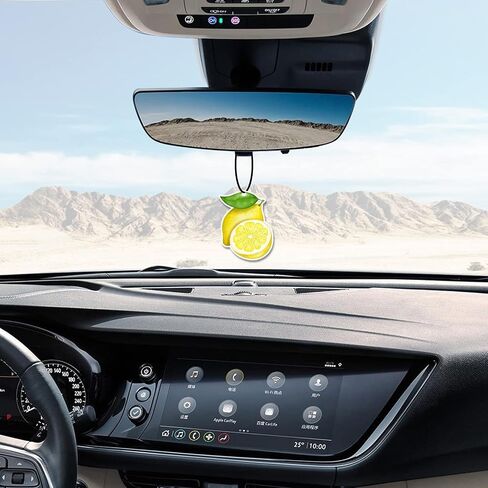 Lemon Car Air Fresheners, Funny Fruity Fruit Air Fresheners Long Lasting Cute Car Mirror Lemon Scented Hanging Decoration Ornaments Gift Interior Accessories for Men Women, 6 Pcs in Saudi Arabia