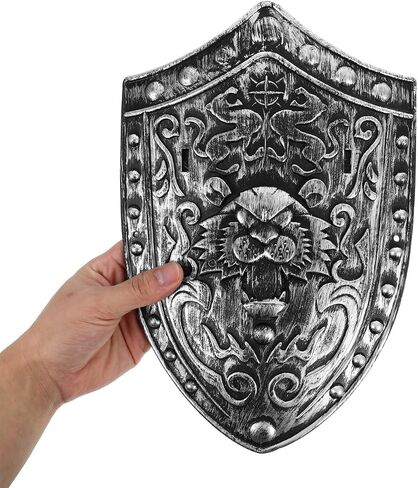 2PCS Kids Blastic Knight Shield ، درع صغير في القرون الوسطى خمر الفارس Cosplay Props Warrior Assume Social Sword Sword للأطفال in Saudi Arabia