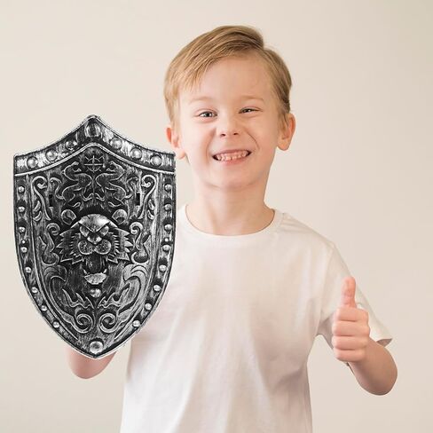 2PCS Kids Blastic Knight Shield ، درع صغير في القرون الوسطى خمر الفارس Cosplay Props Warrior Assume Social Sword Sword للأطفال in Saudi Arabia