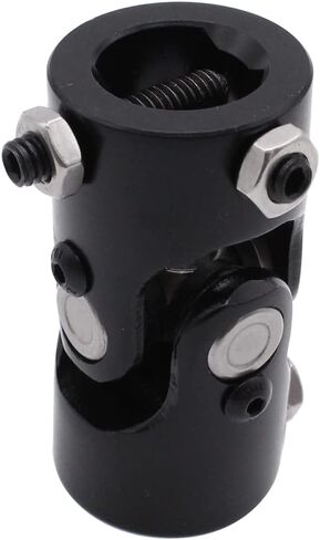 1 PC SHLPDFM Black Steel Universal Joint 1" DD X 1" DD Steering Column U-Joint Coupler Fits for Grinding Machines Automotive Parts Levelers in Saudi Arabia